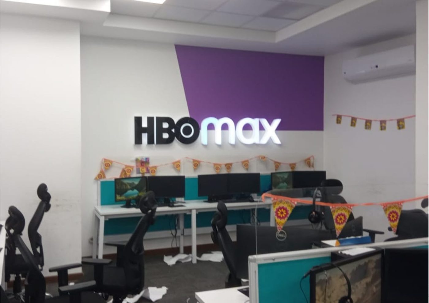 HBO Max office branding by essence